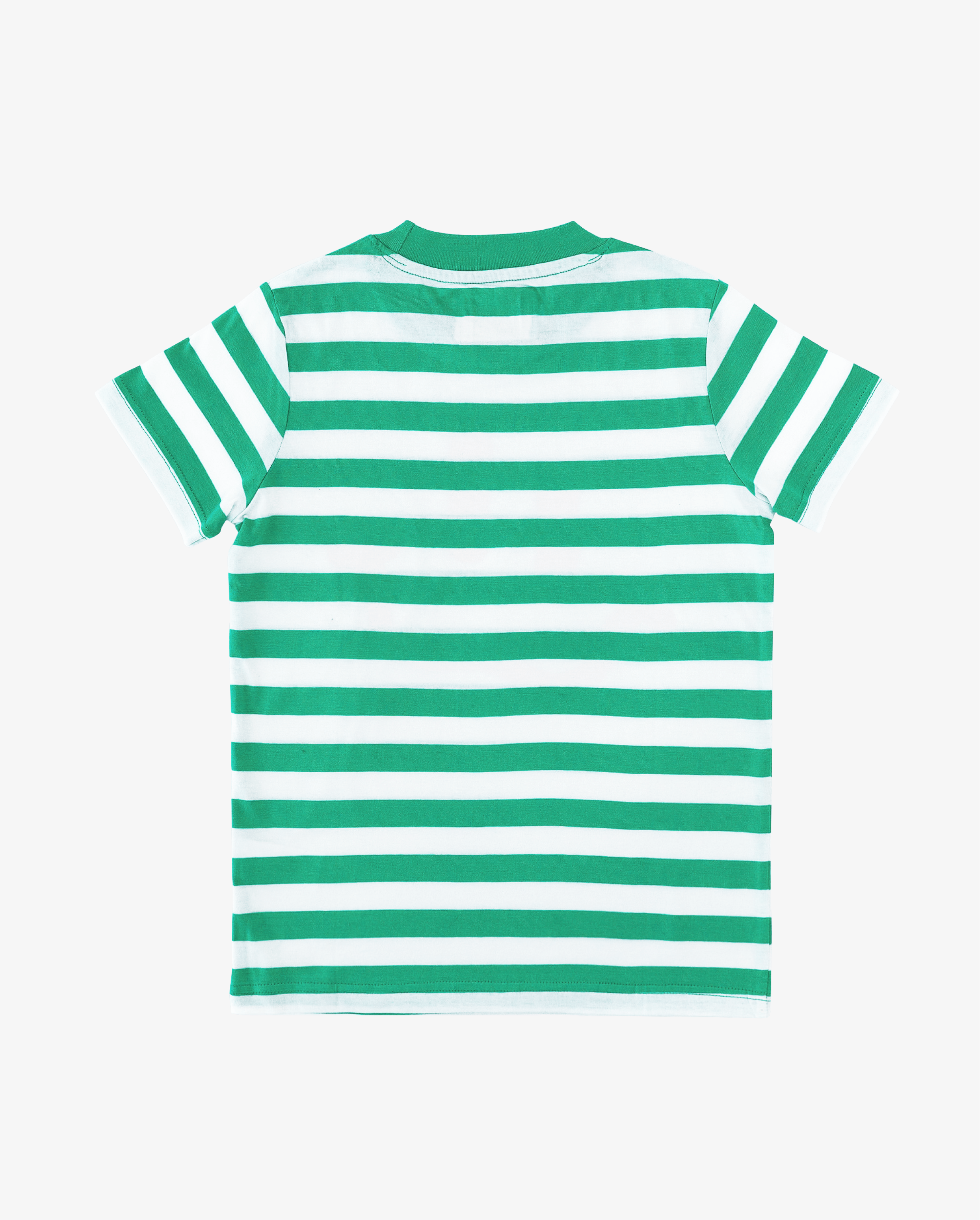 Band of Boys Tees Green Striped Smile Tee