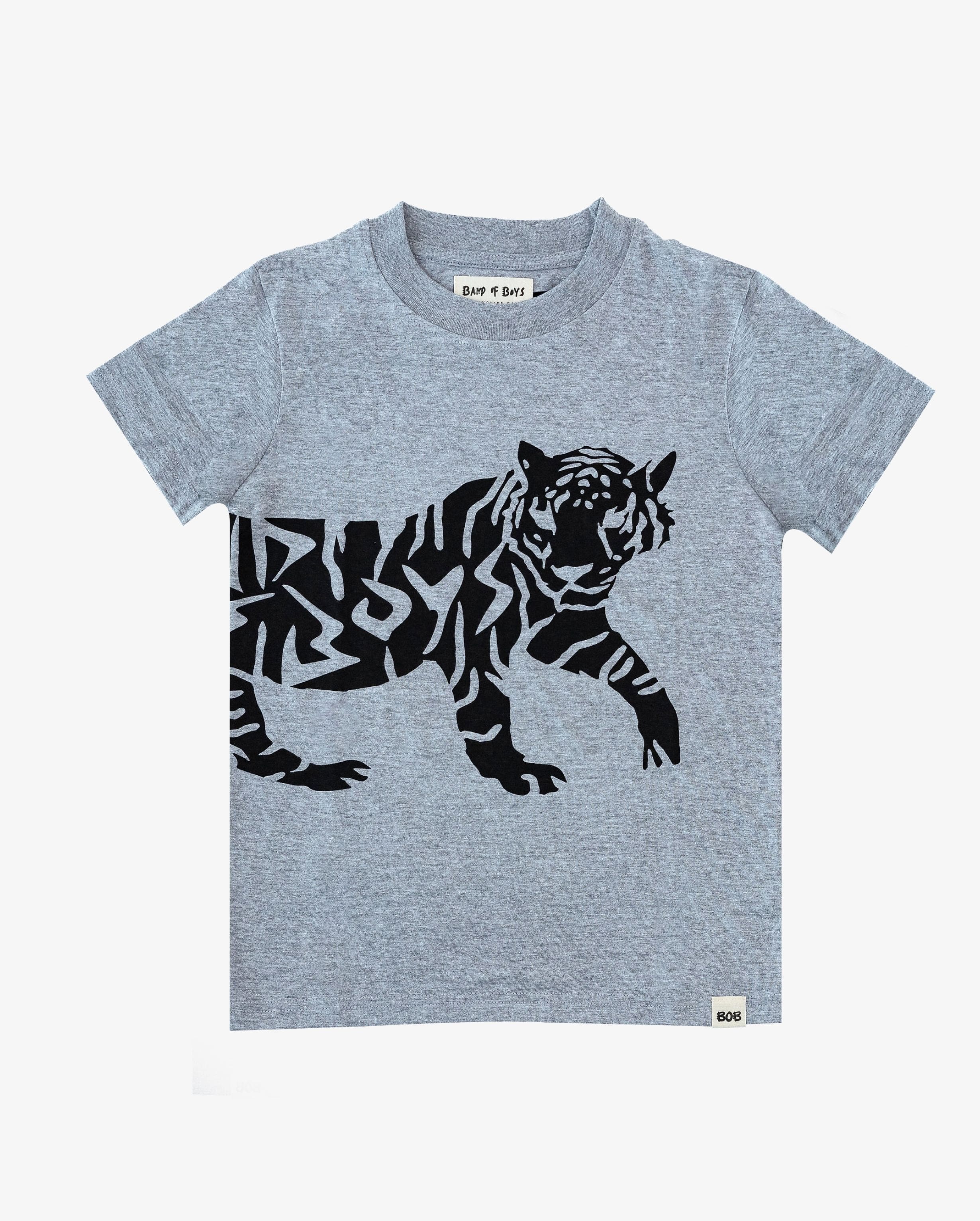 Band of Boys Tees Grey BOB Tiger Tee