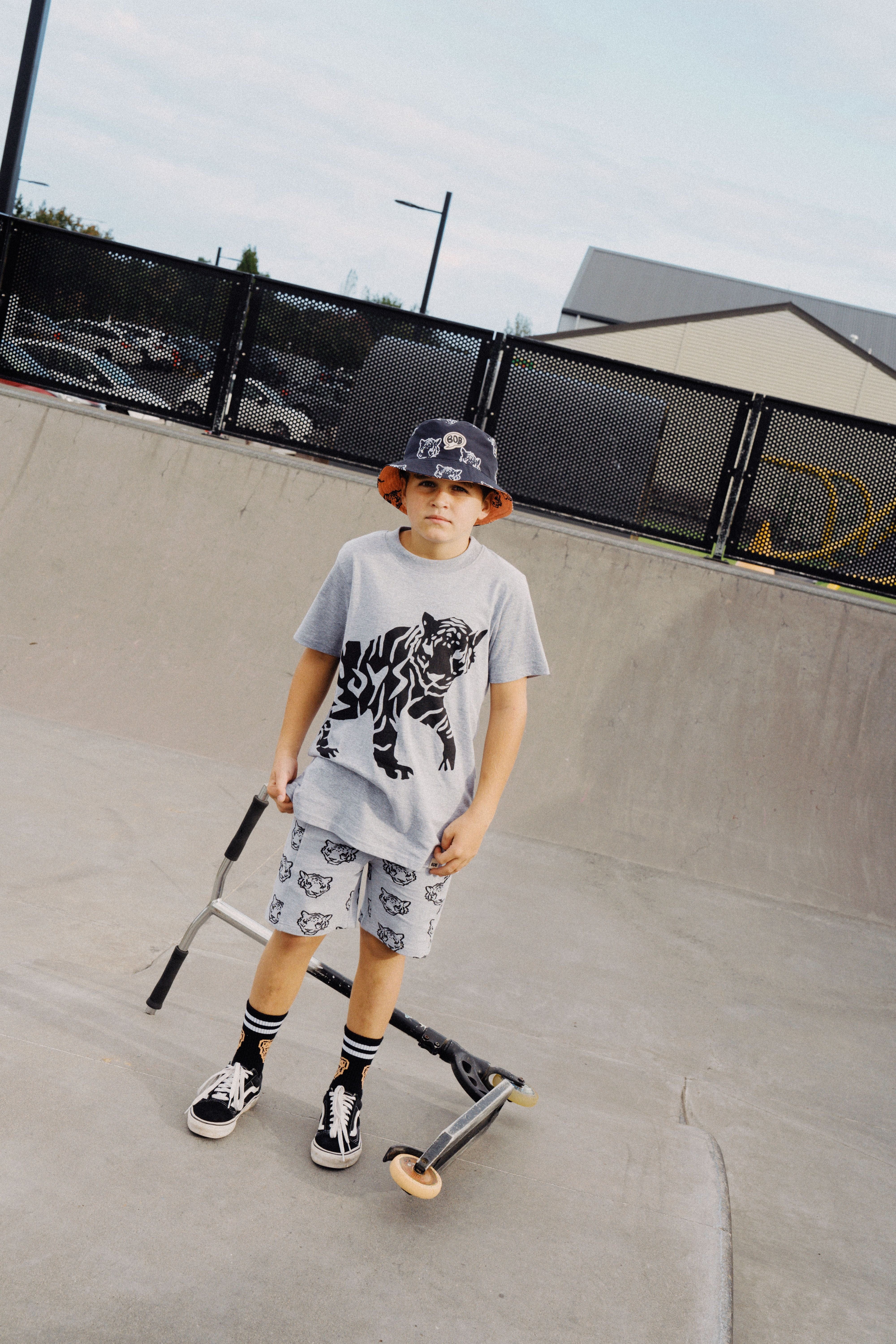 Band of Boys Tees Grey BOB Tiger Tee