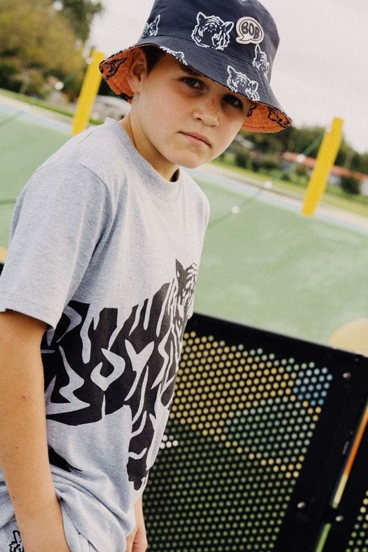 Band of Boys Tees Grey BOB Tiger Tee