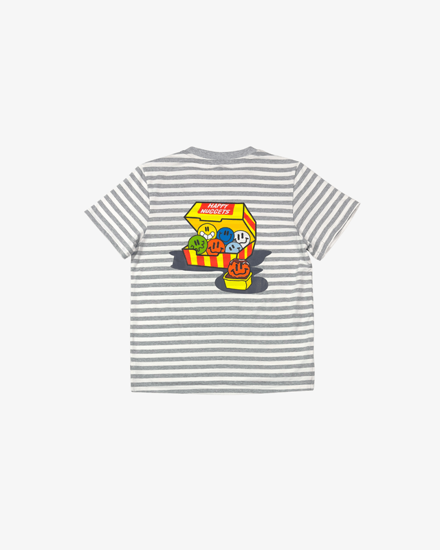 Band of Boys Tees Grey Stripe Smile Nuggets Tee