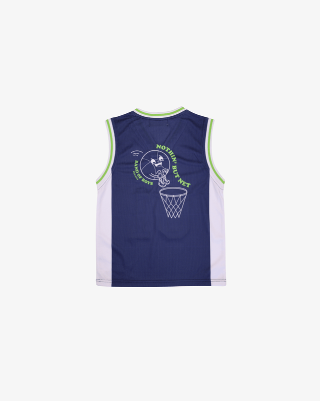 Band of Boys Tees Navy/White Slam Dunk Tank