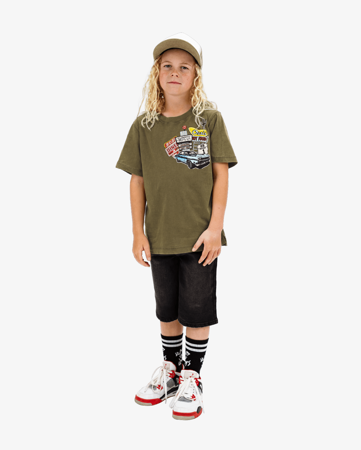 Band of Boys Tees Washed Khaki Road Trip Tee