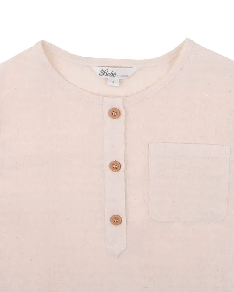 Bebe by Minhaha Boys Tops Evan Henley Shirt