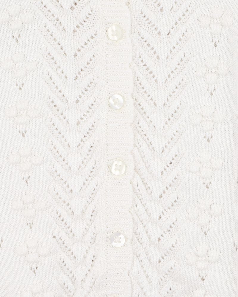 Bebe by Minhaha Girls Jumper Girls Organic Cloud Pointelle Cardi