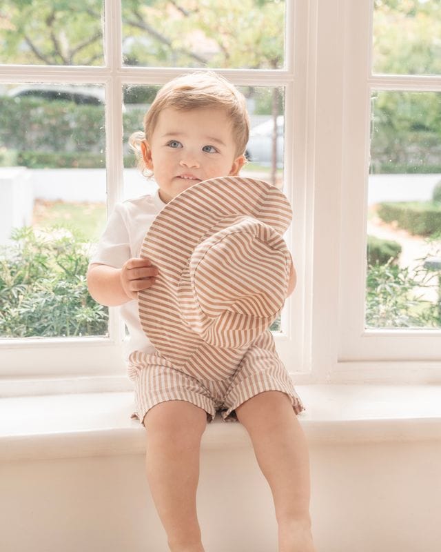 Bebe by Minihaha Accessories Hats Brady Stripe Sunhat