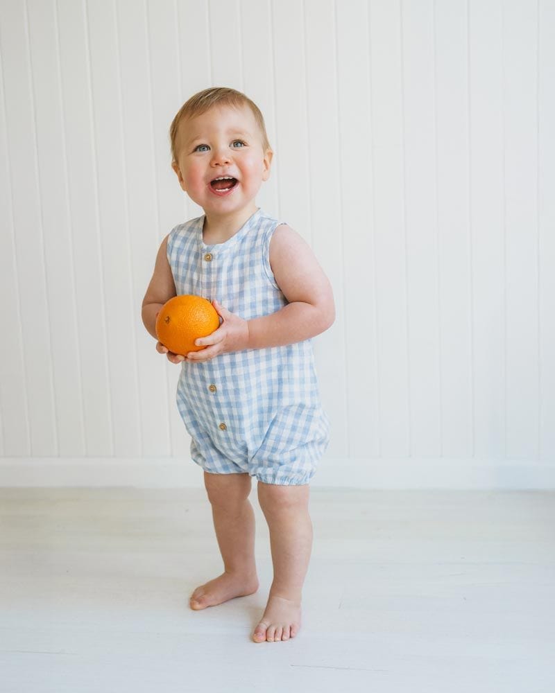 Bebe by Minihaha Boys All In Ones Axel Check Romper