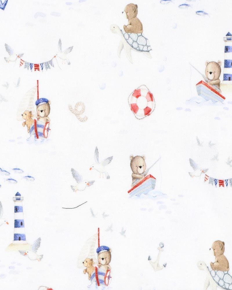 Bebe by Minihaha Boys All In Ones Axel Print Organic Bodysuit