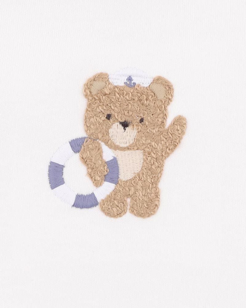 Bebe by Minihaha Boys All In Ones Axel Sailor Bear Organic Bodysuit