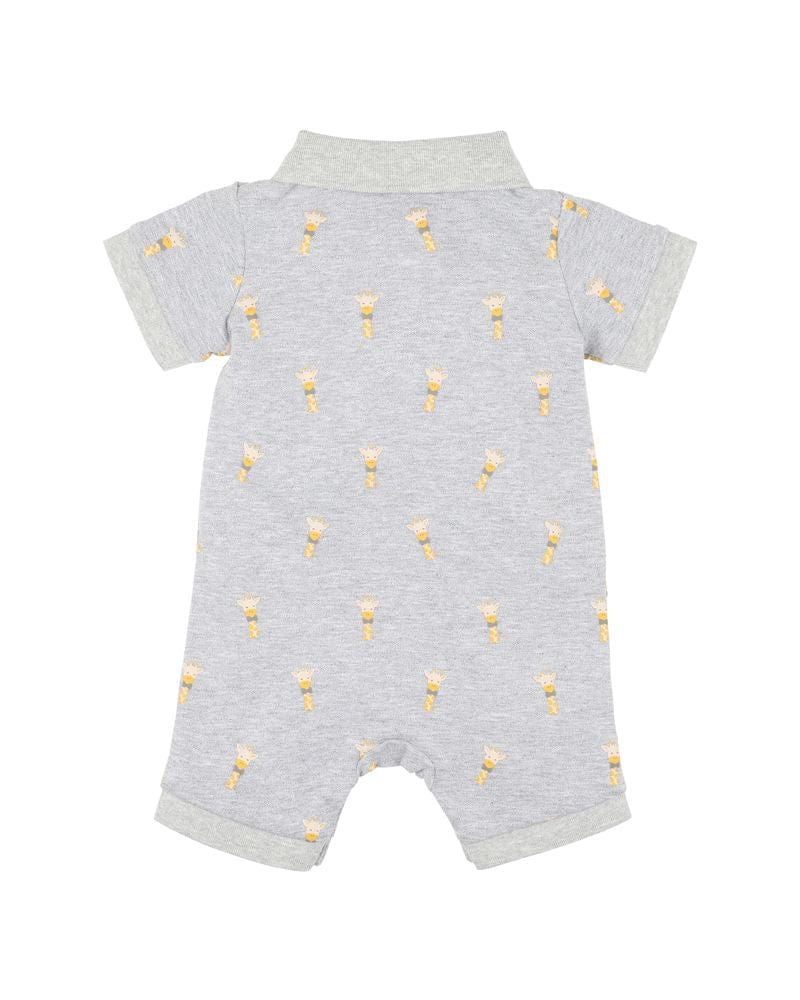 Bebe by Minihaha Boys All In Ones Ellis Giraffe Polo Romper