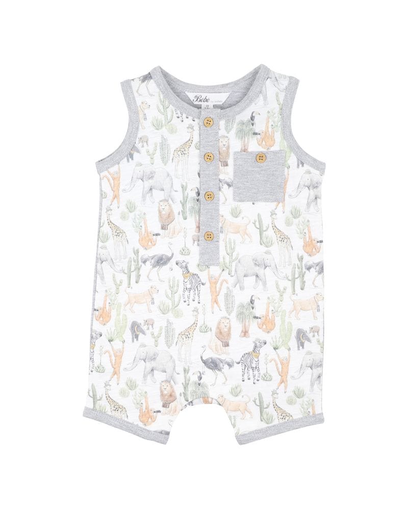 Bebe by Minihaha Boys All In Ones Ellis Lion Cub Romper