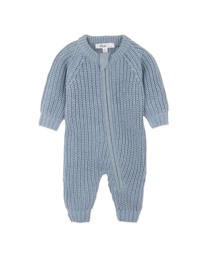 Bebe by Minihaha Boys All In Ones Knitted Zip Romper