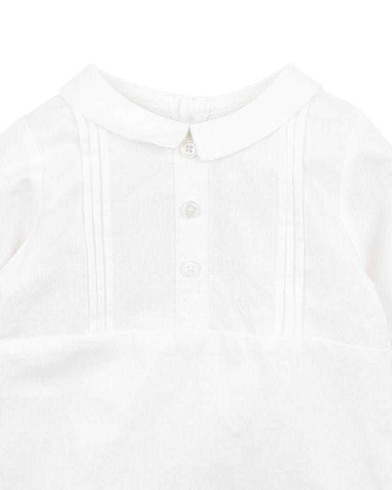 Bebe by Minihaha Boys All In Ones Liam Linen Blend Romper
