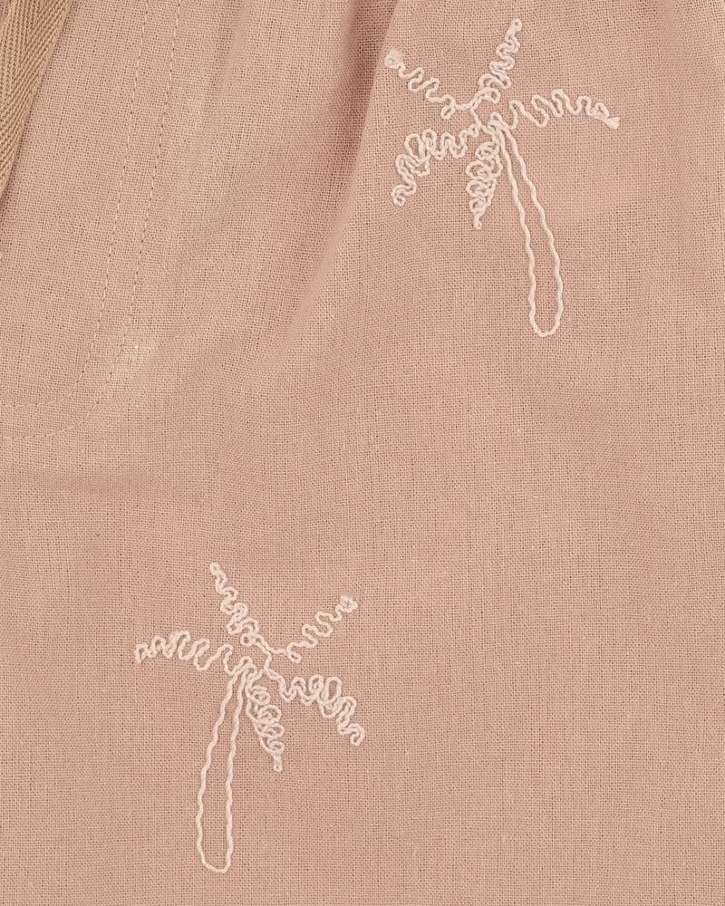 Bebe by Minihaha Boys Bottoms Max Palm Embroidered Shorts