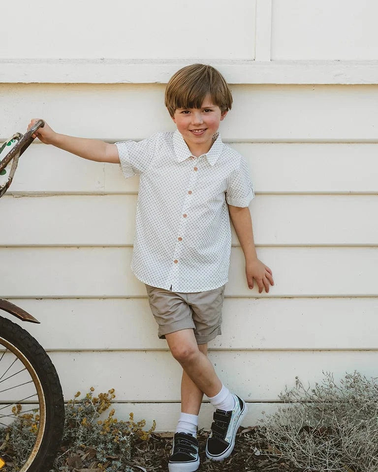 Bebe by Minihaha Boys Bottoms Roman Stone Pocket Short