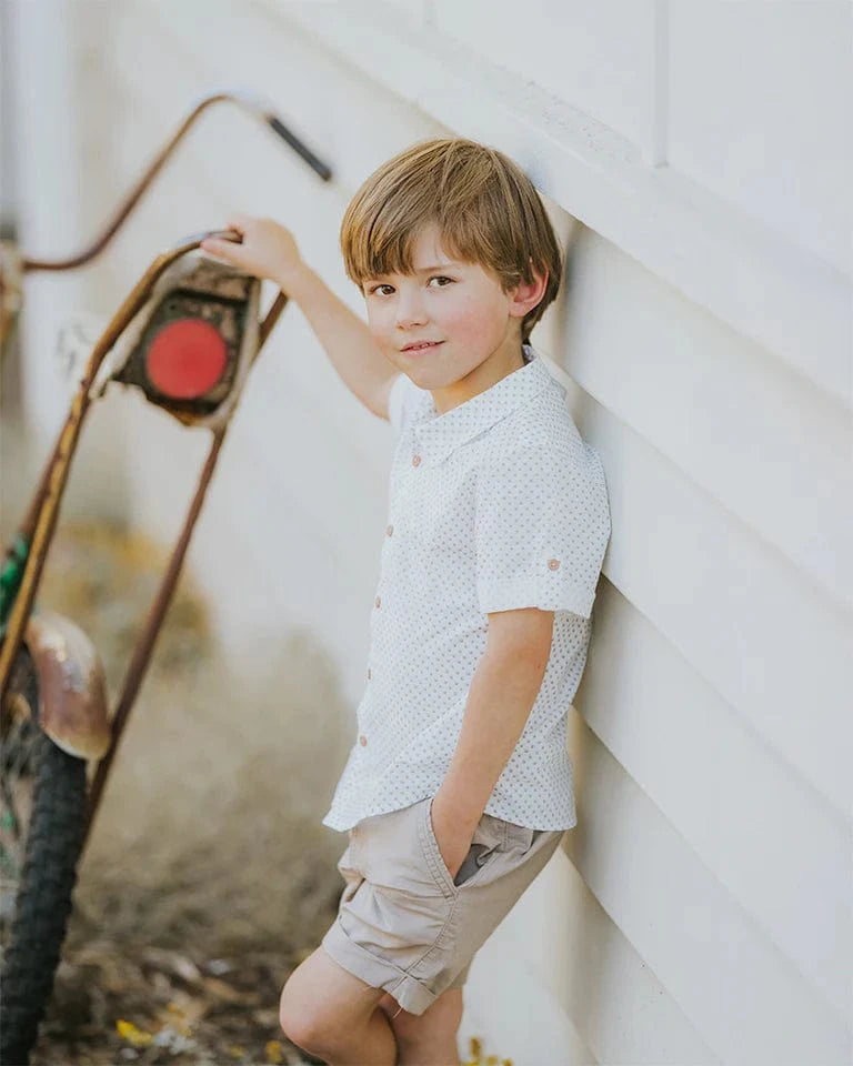 Bebe by Minihaha Boys Bottoms Roman Stone Pocket Short
