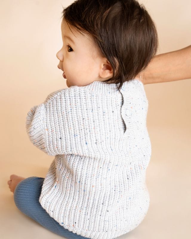 Bebe by Minihaha Boys Jumper Bunny Hand Embroidered Knit Jumper