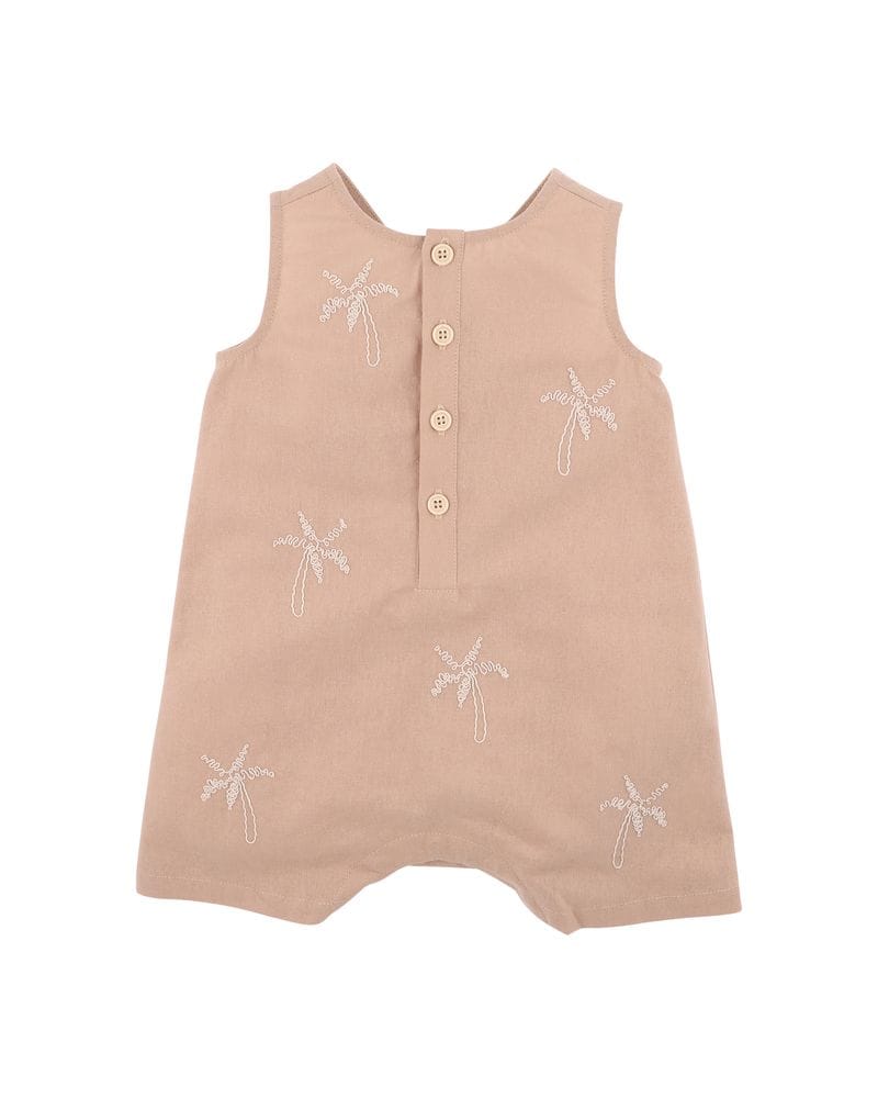 Bebe by Minihaha Boys Onesie 0-3M Max Palm Tree Romper