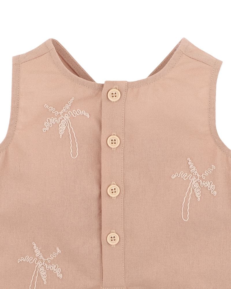 Bebe by Minihaha Boys Onesie Max Palm Tree Romper