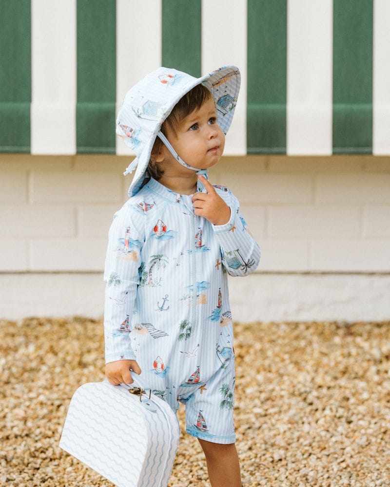 Bebe by Minihaha Boys Swimwear 3-6M Nikolai LS Rash Suit