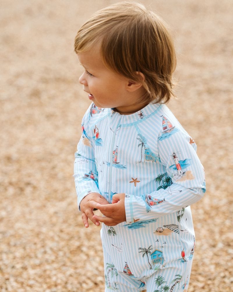 Bebe by Minihaha Boys Swimwear Nikolai LS Rash Suit