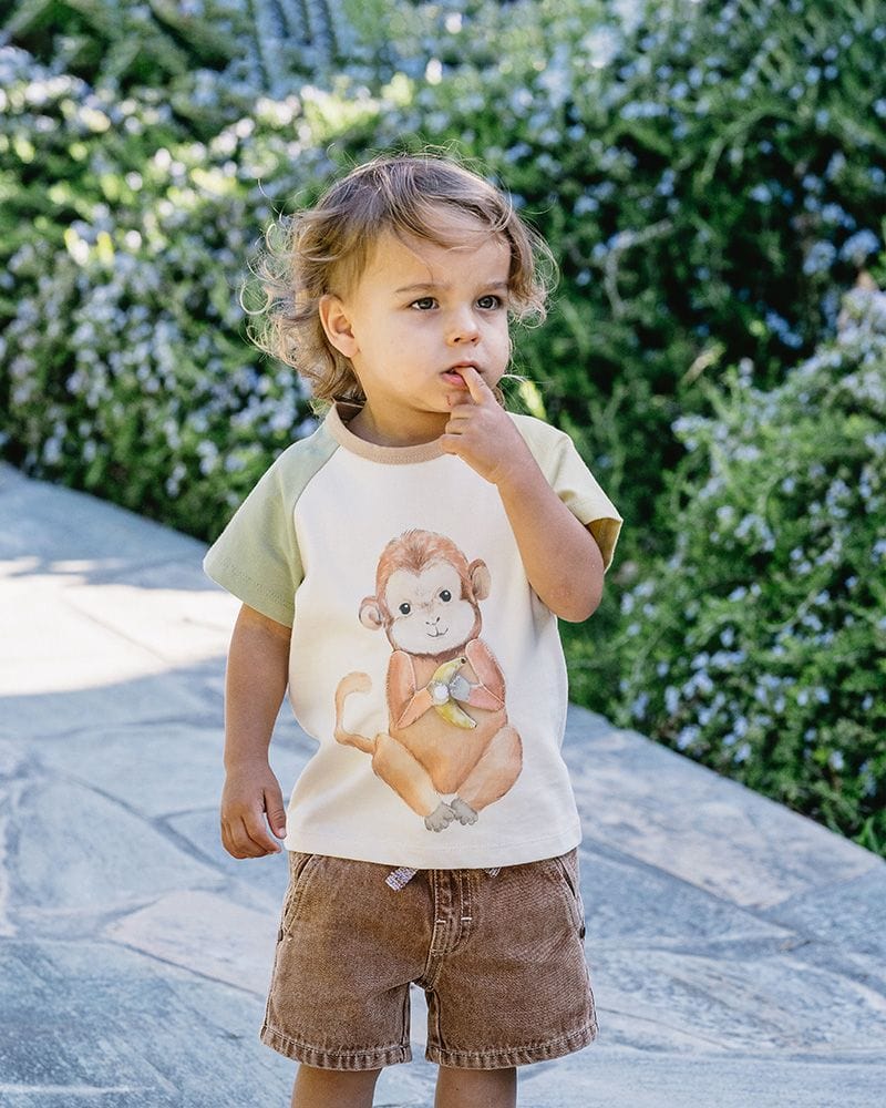 Bebe by Minihaha Boys Tops Ellis 3D Monkey Tee