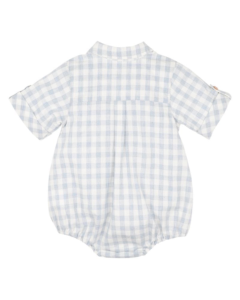 Bebe by Minihaha Boys Tops Harry Check Shirt Bodysuit