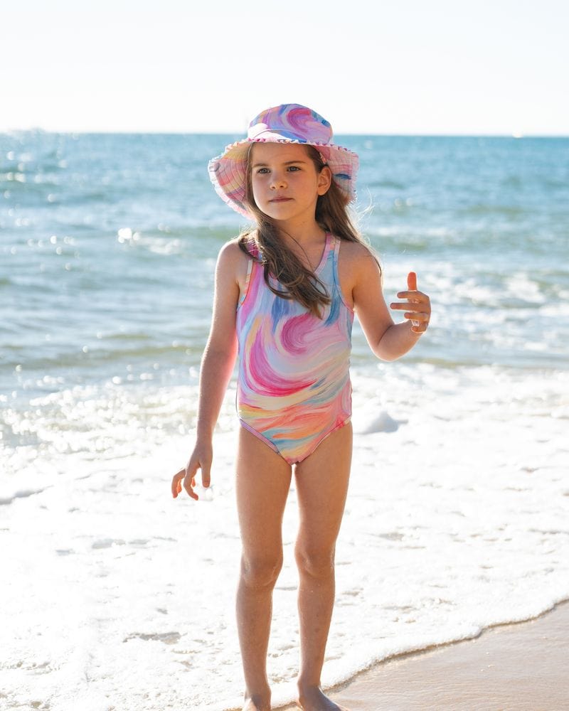 Bebe by Minihaha Girls All In One Cali Swimsuit