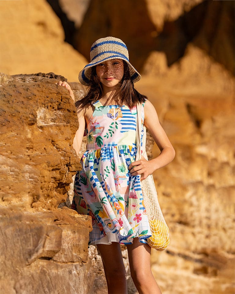 Bebe by Minihaha Girls All In One CAMILLE PRINT SUNDRESS