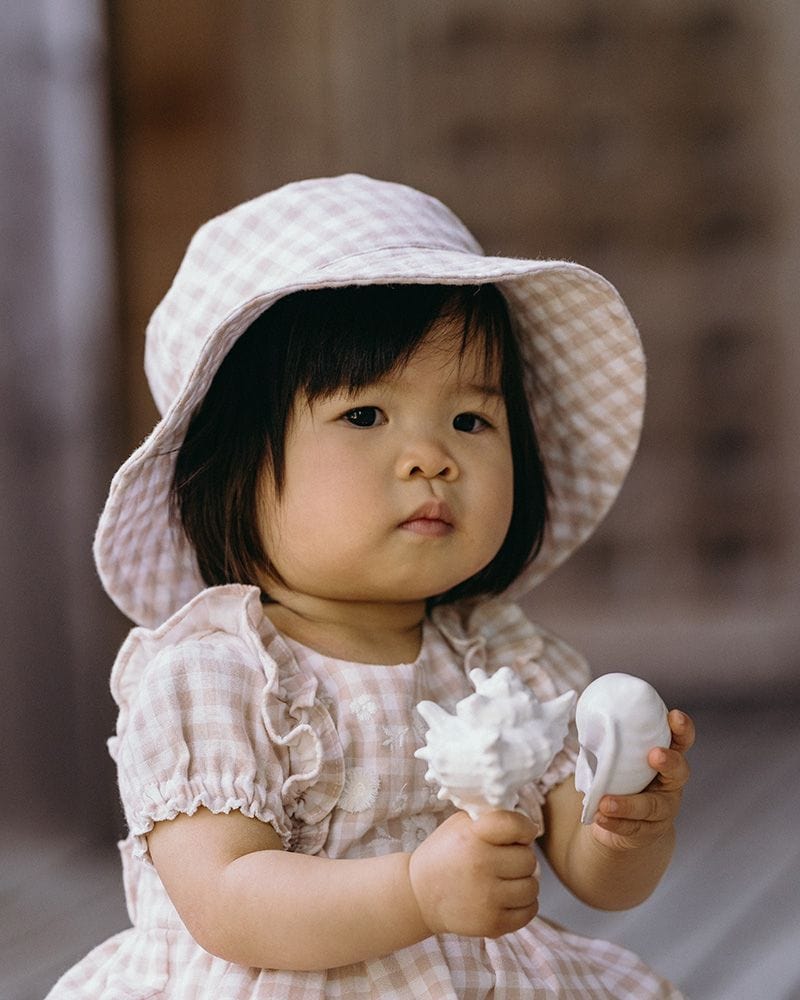 Bebe by Minihaha Girls All In One Morgan Gingham Sunhat