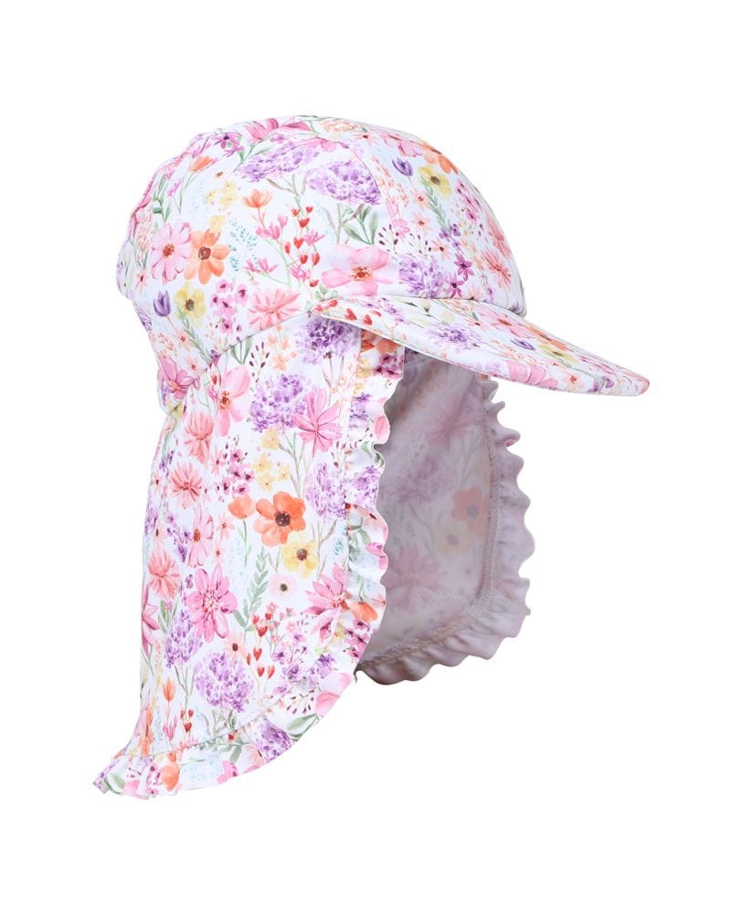 Bebe by Minihaha Girls All In One Nadia Print Legionnaire Hat