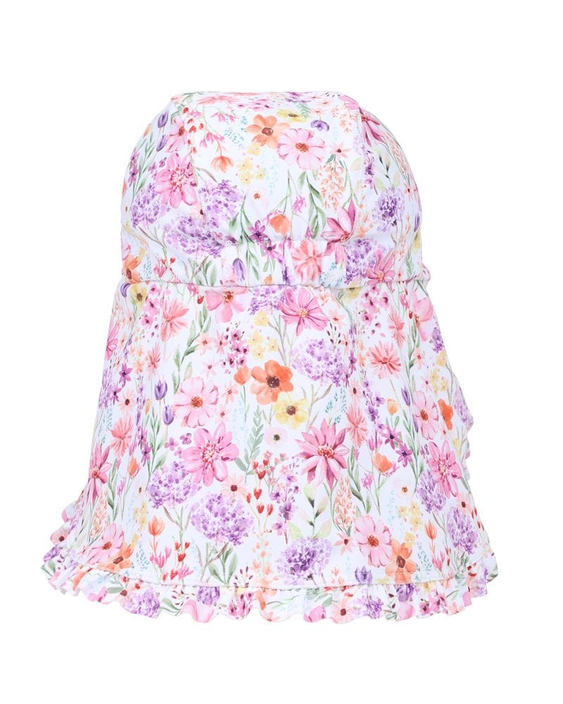 Bebe by Minihaha Girls All In One Nadia Print Legionnaire Hat