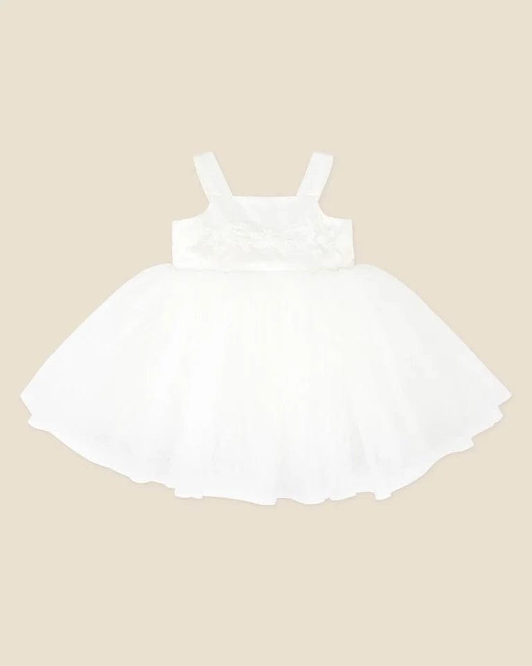 Bebe by Minihaha Girls Dress 6-12M Embroidered Bodice Tulle Dress