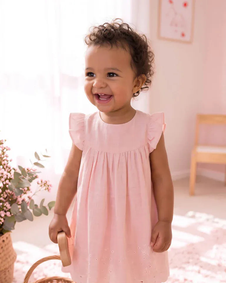 Bebe by Minihaha Girls Dress Chelsea Broderie Hem Dress