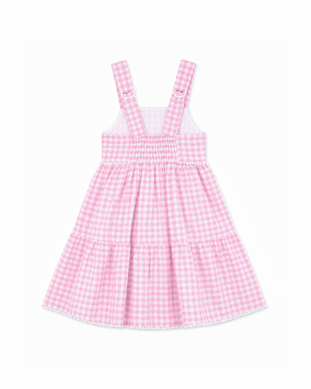 Bebe by Minihaha Girls Dress Pink Gingham Sundress