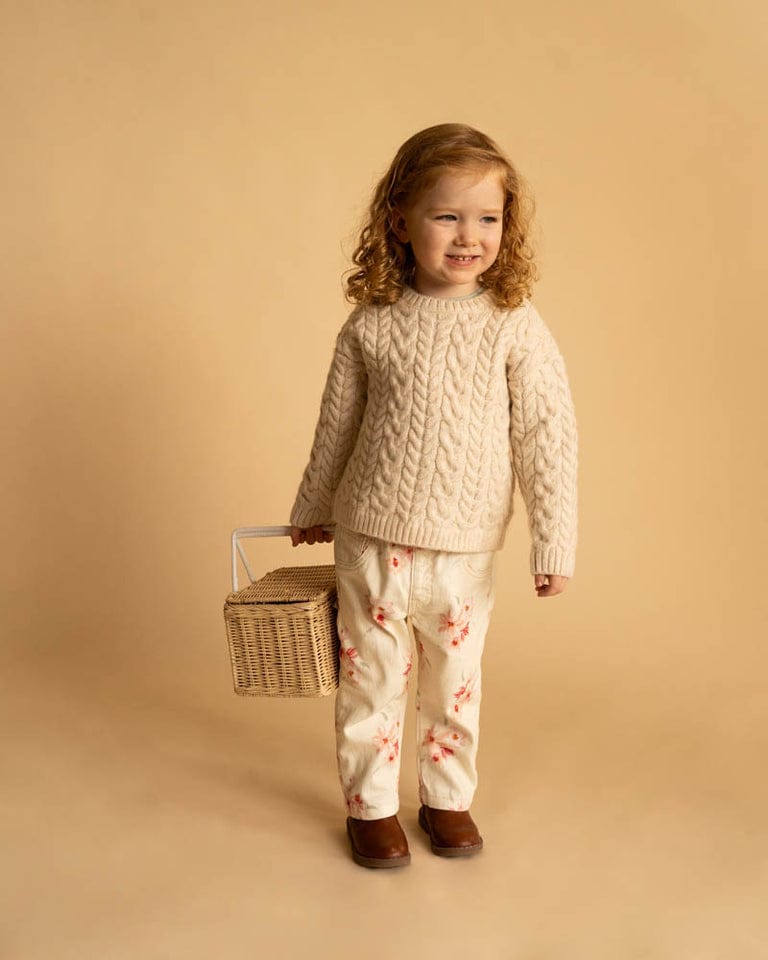 Bebe by Minihaha Girls Pant Emmy Petal Pull On Jeans