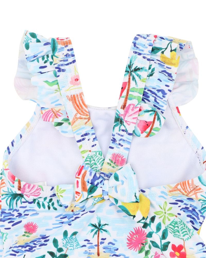 Bebe by Minihaha Girls Swimwear Addison Swimsuit with Swim Nappy
