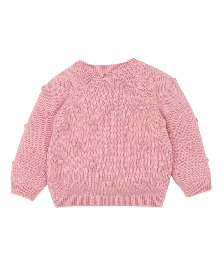 Bebe by Minihaha Girls Swimwear Charlie Bobble Knitted Cardigan