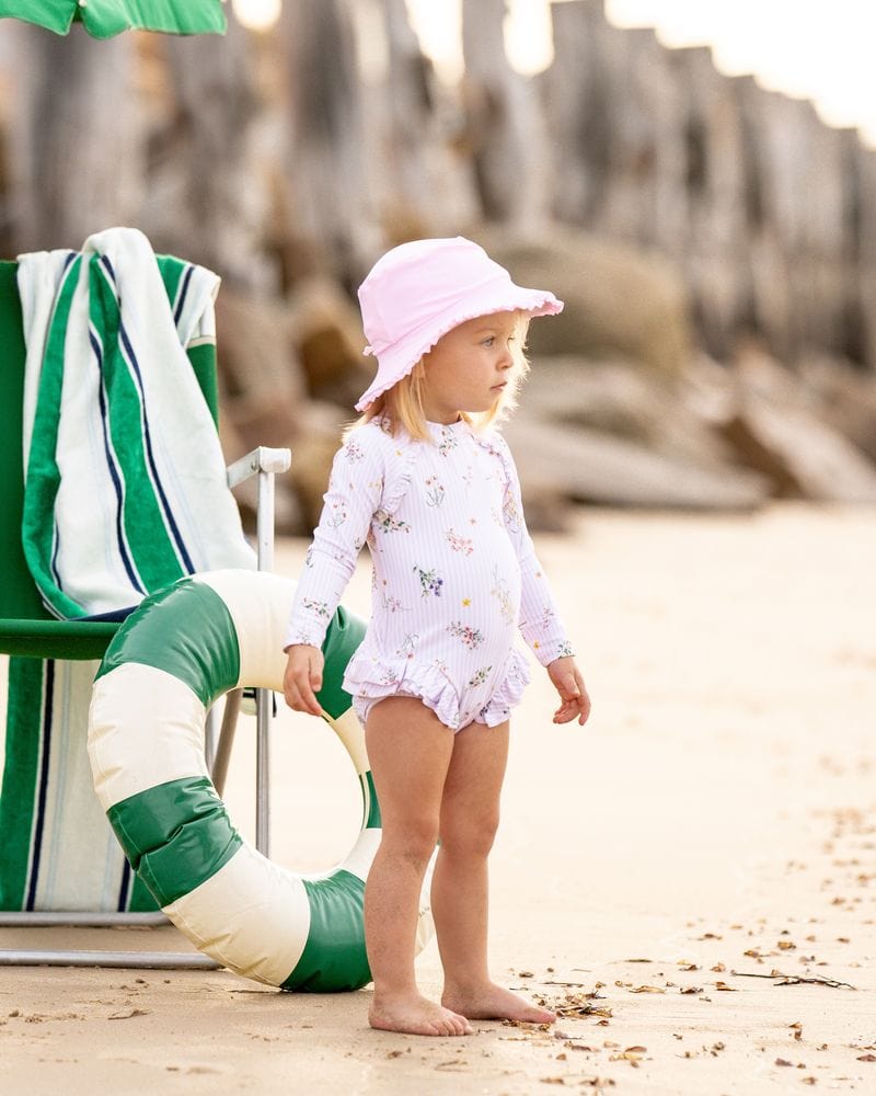 Bebe by Minihaha Girls Swimwear Myra L/S Sunsuit