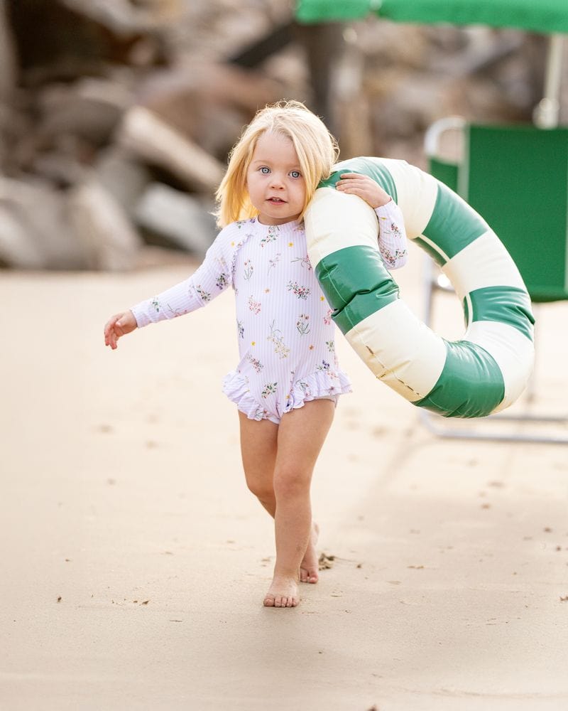 Bebe by Minihaha Girls Swimwear Myra L/S Sunsuit