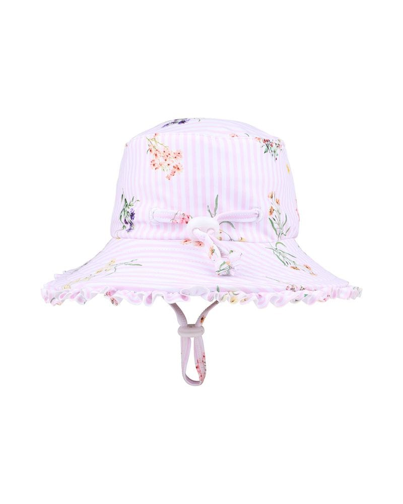 Bebe by Minihaha Girls Swimwear Myra Sunhat with Quick Release Neck Tie