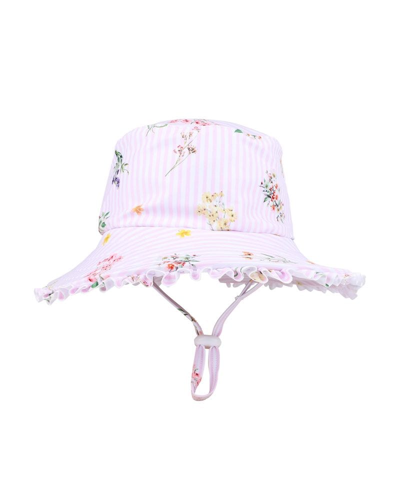 Bebe by Minihaha Girls Swimwear Myra Sunhat with Quick Release Neck Tie