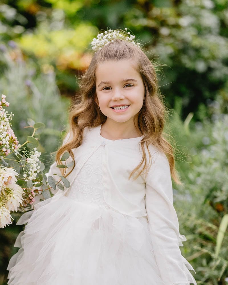 Bebe by Minihaha Girls Swimwear Scalloped Edge Organic Cardigan