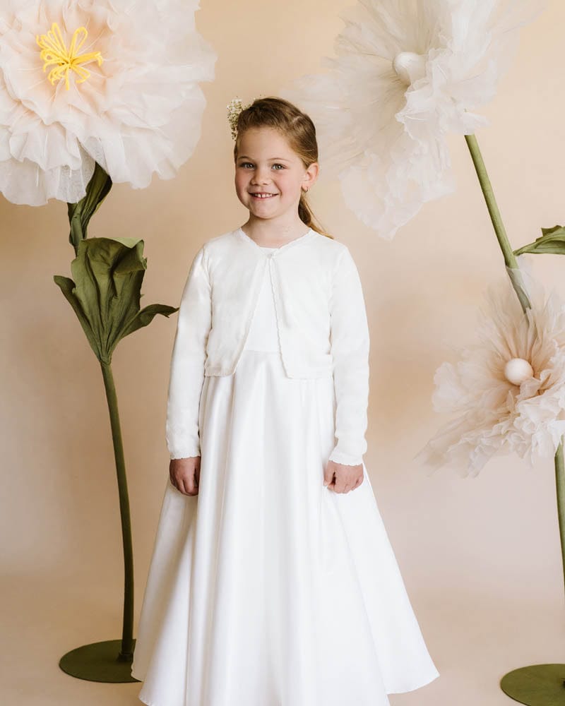 Bebe by Minihaha Girls Swimwear Scalloped Edge Organic Cardigan