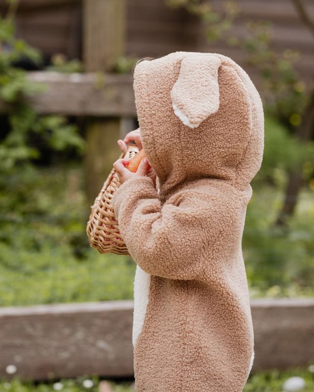 Bebe by Minihaha Unisex Onesie Latte Sherpa Romper