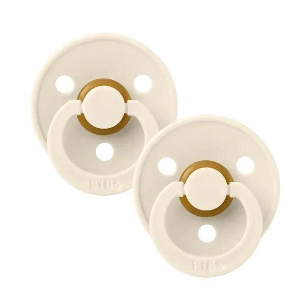 Bibs Baby Care Ivory BIBS Colour, Round 2 Pack - Size 1 (0-6M)
