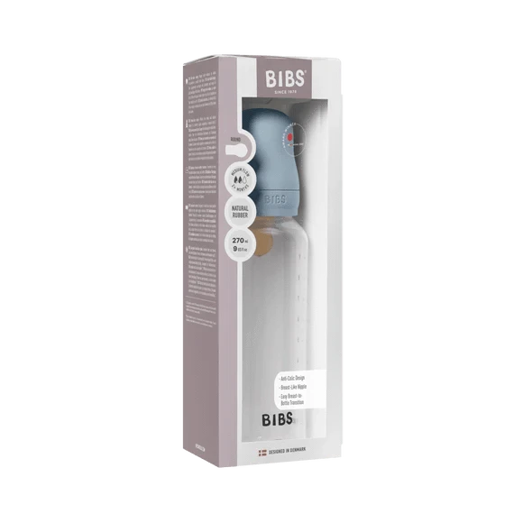 Bibs Baby Feeding Baby Blue Baby Bottle BPA Free Plastic 270ml Latex