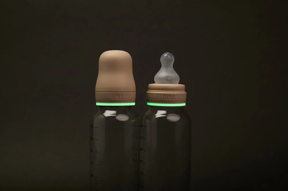 Bibs Baby Feeding GLOW Vanilla BIBS Bottle, BPA Free plastic 270ml Silicone