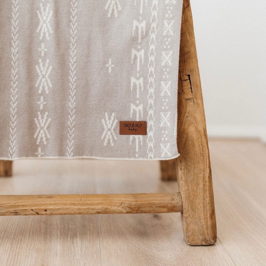 Bo & Ko Baby Accessory Blanket Alofa Pepe Blanket - Pebble