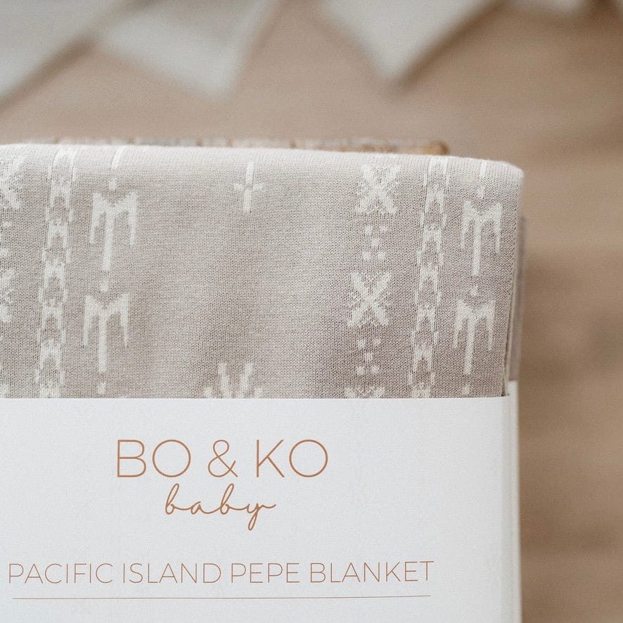 Bo & Ko Baby Accessory Blanket Alofa Pepe Blanket - Pebble